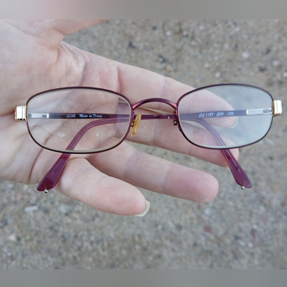 Vintage Chloe CL1187 C04 135 Purple Eyeglasses. Made in France  - Picture 2 of 16